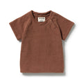 Wilson and Frenchy Cherry Cola Organic Terry Tee in Cherry Cola