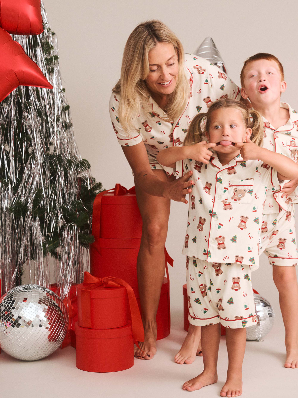 HUXBABY FESTIVE HUX PJ SET in EGGNOG
