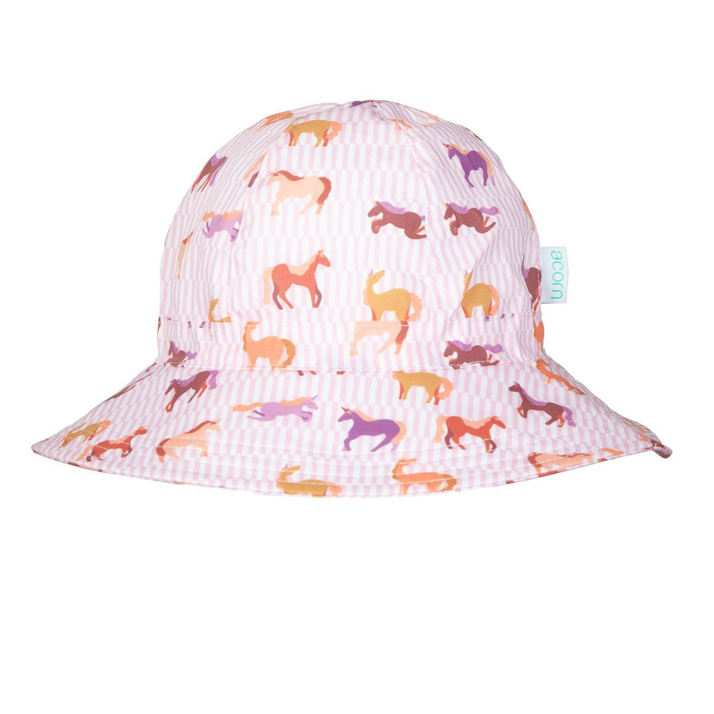 Acorn Kids Lilac Unicorn Wide Brim Sunhat in Lilac and Multi