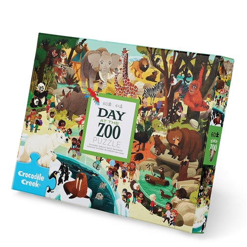 Crocodile Creek - Day at the Museum Puzzle 60pc - Zoo