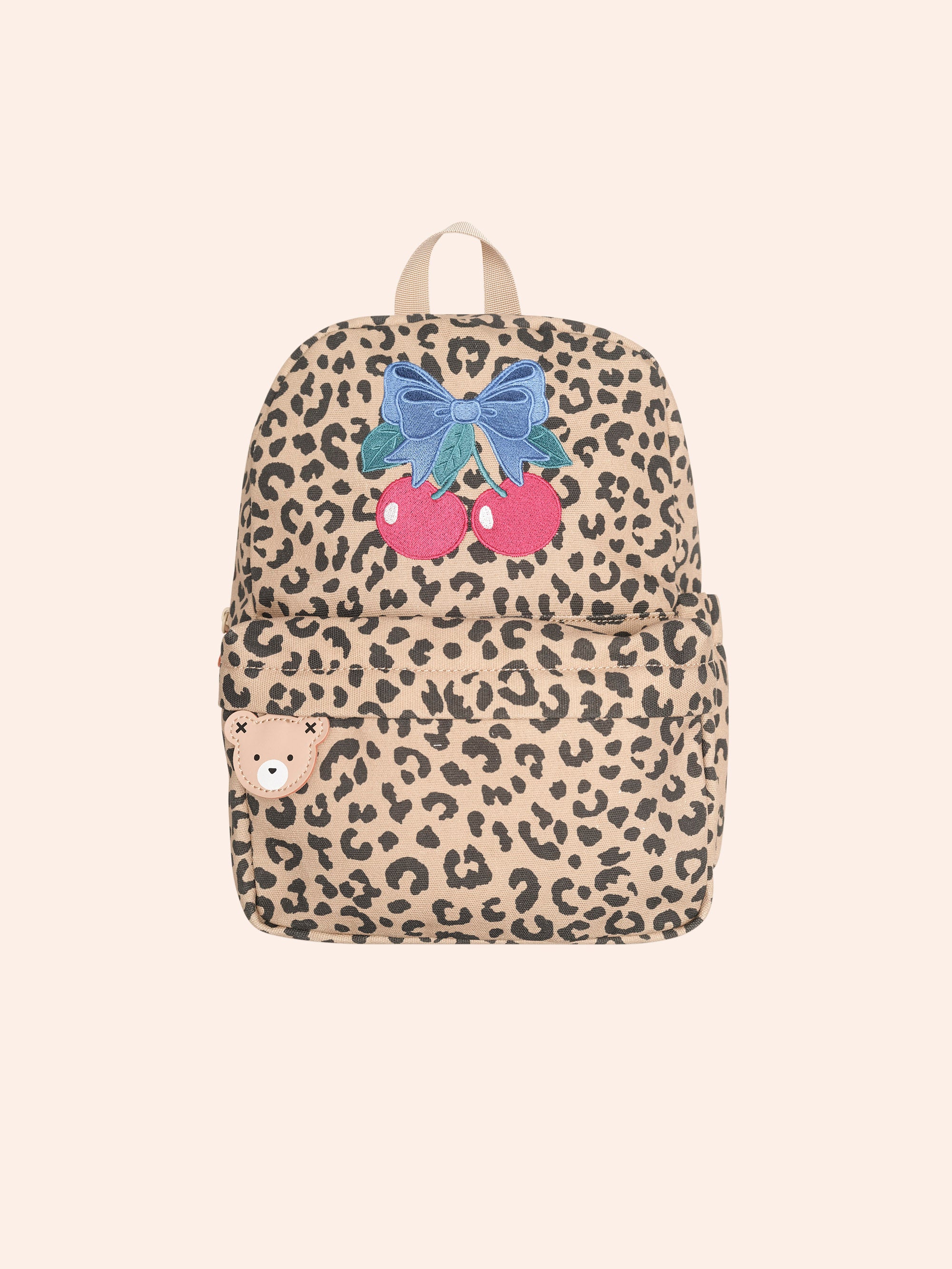 HUXBABY LEOPARD CHERRY BACKPACK in ANIMAL