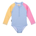 Crywolf - Long Sleeve Swimsuit - Pop Colourblock (Lucky Days)