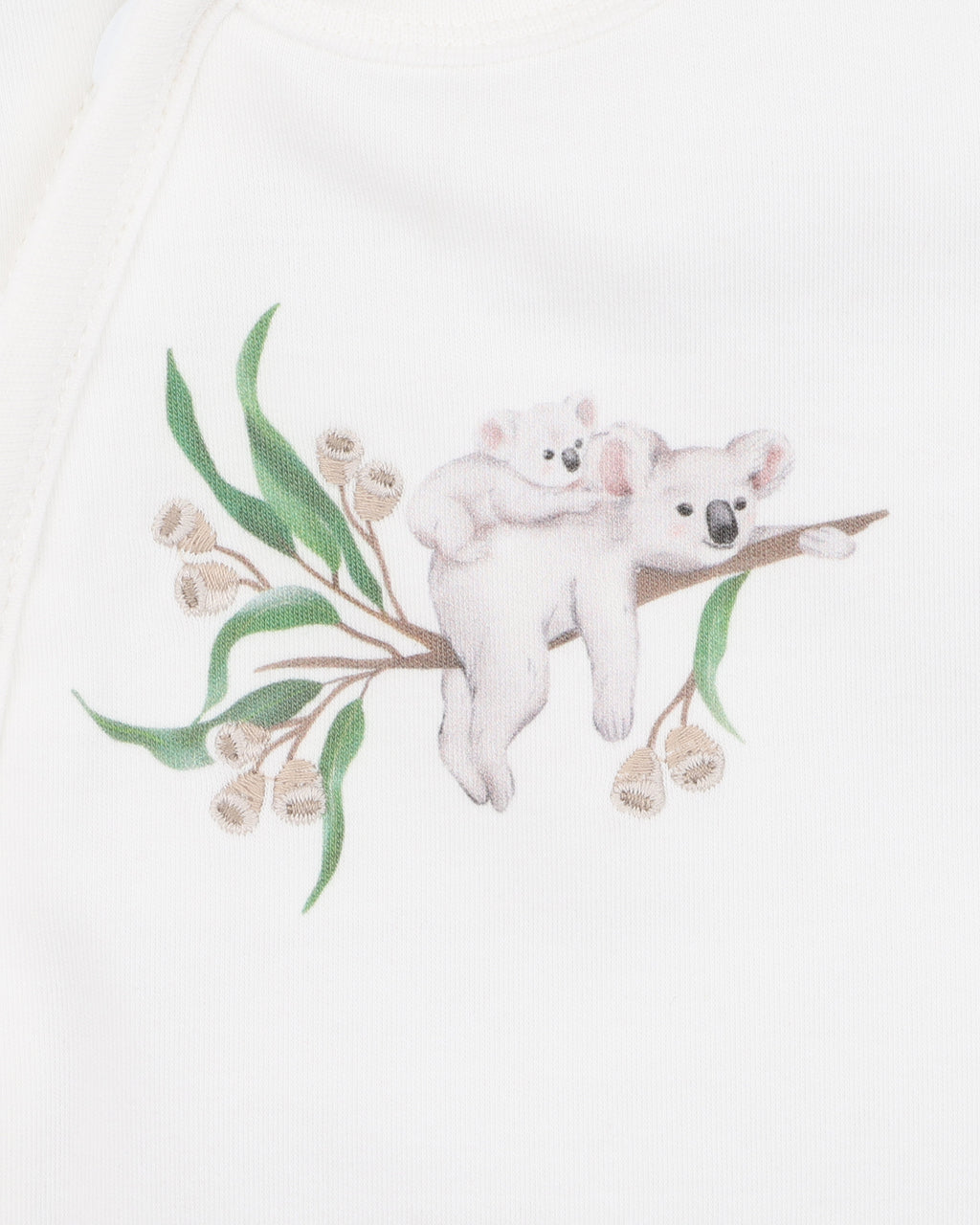 Fox & Finch TAYLOR ORGANIC SS KOALA ZIP ROMPER in Single