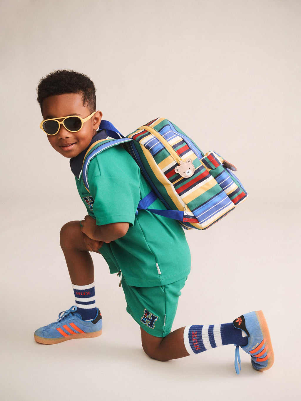 HUXBABY VACAY STRIPE BACKPACK in MULTI