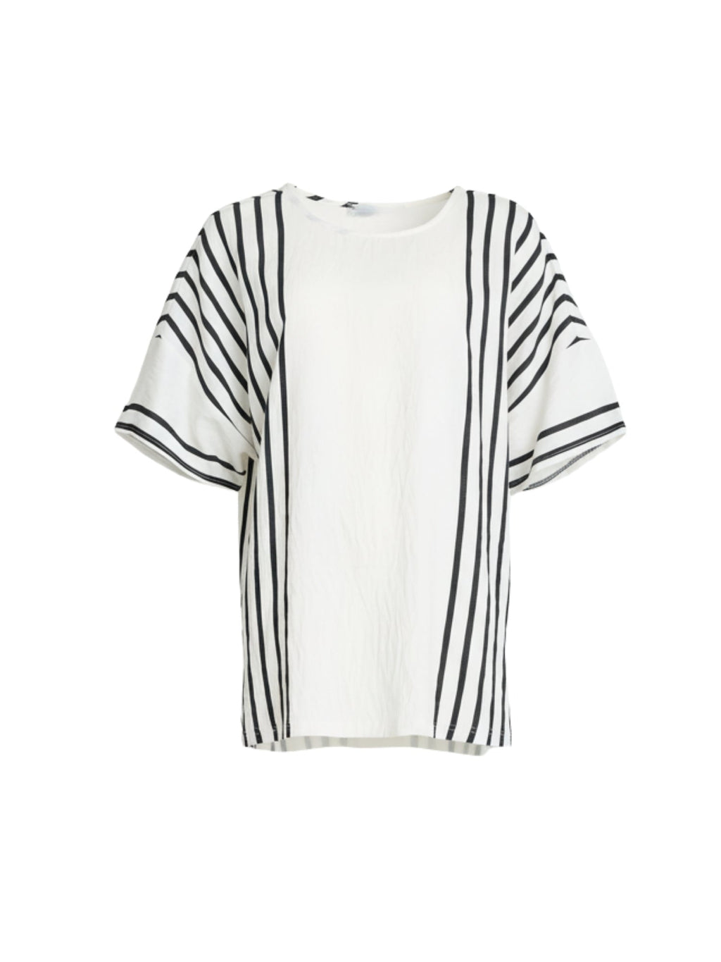Clarity Sevilla Stripe Top - White/Black in White/Black