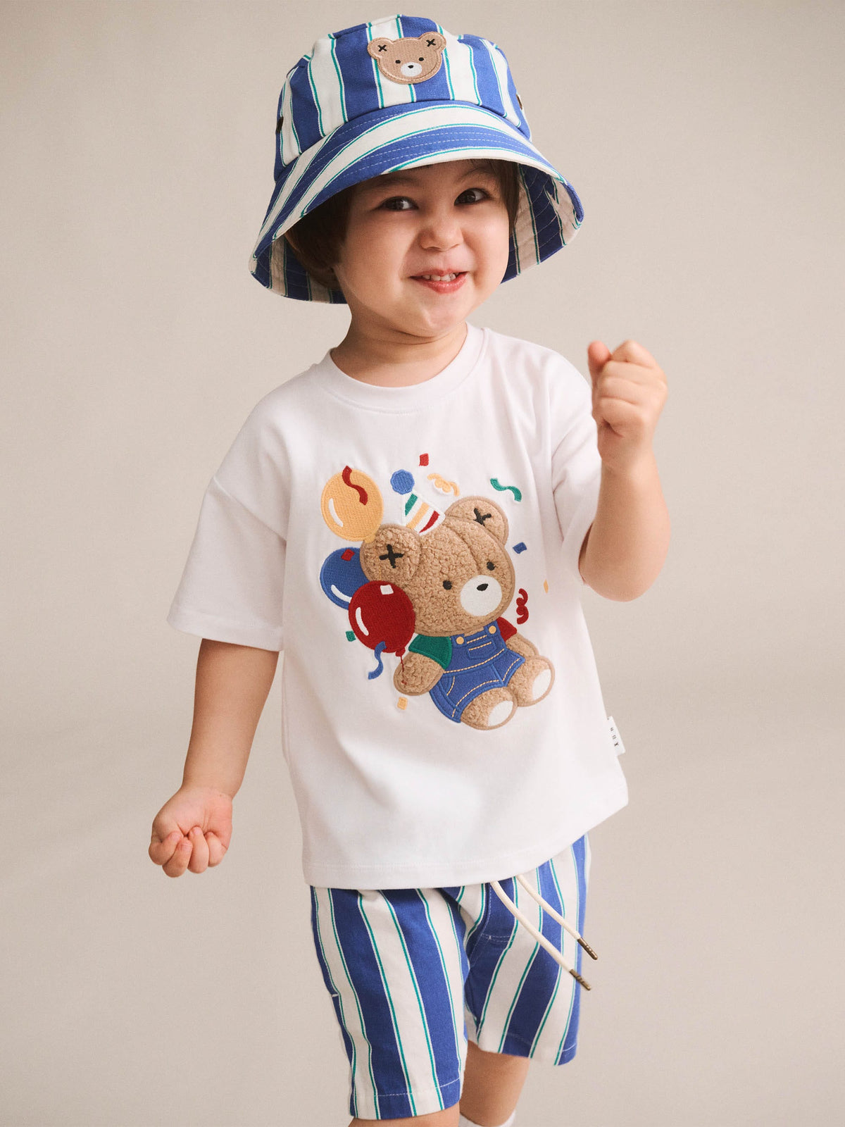 HUXBABY Bday Hux Slouchy Tee in WHITE