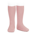 CONDOR - Rib Knee High Sock - 526 Rosa Palo