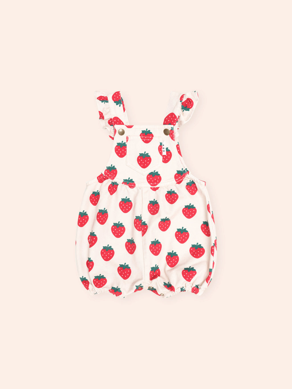 HUXBABY STRAWBERRY BUBBLE ROMPER in MULTI STRAWBERRY