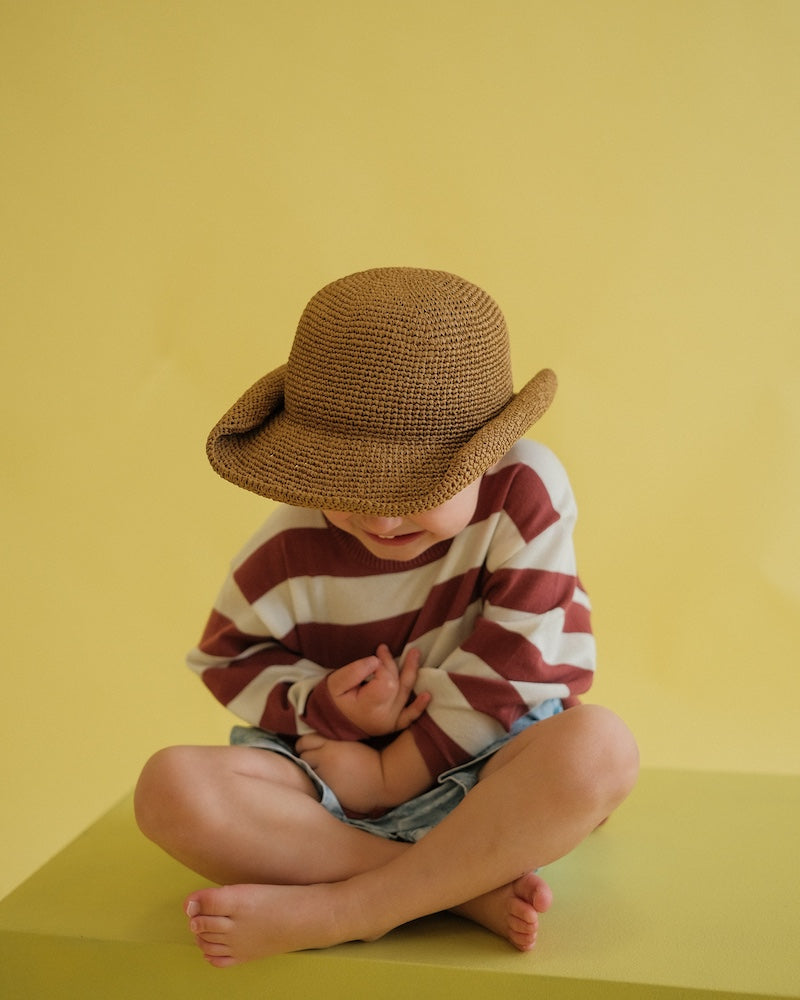 Grown Crochet Adjustable Hat - Natural in Default Title