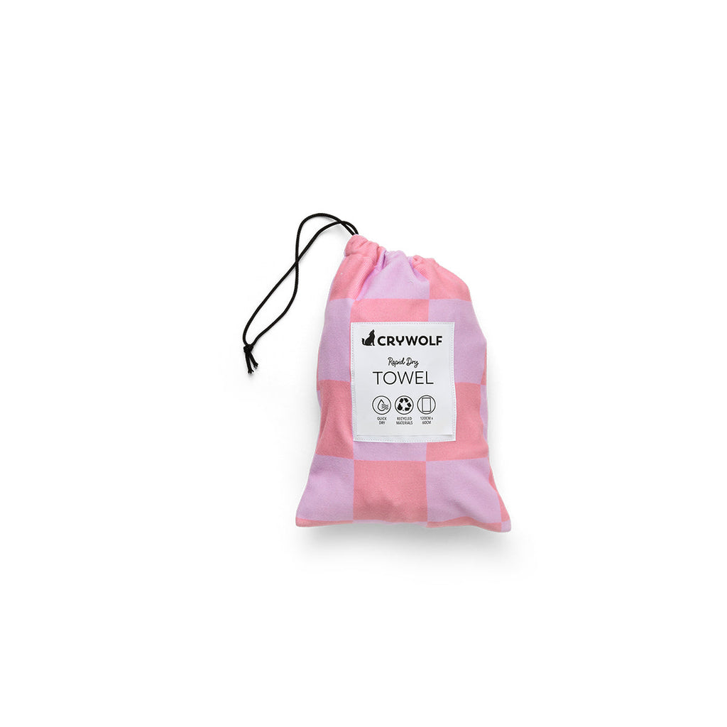 Crywolf RAPID DRY TOWEL Flamingo Check in Single