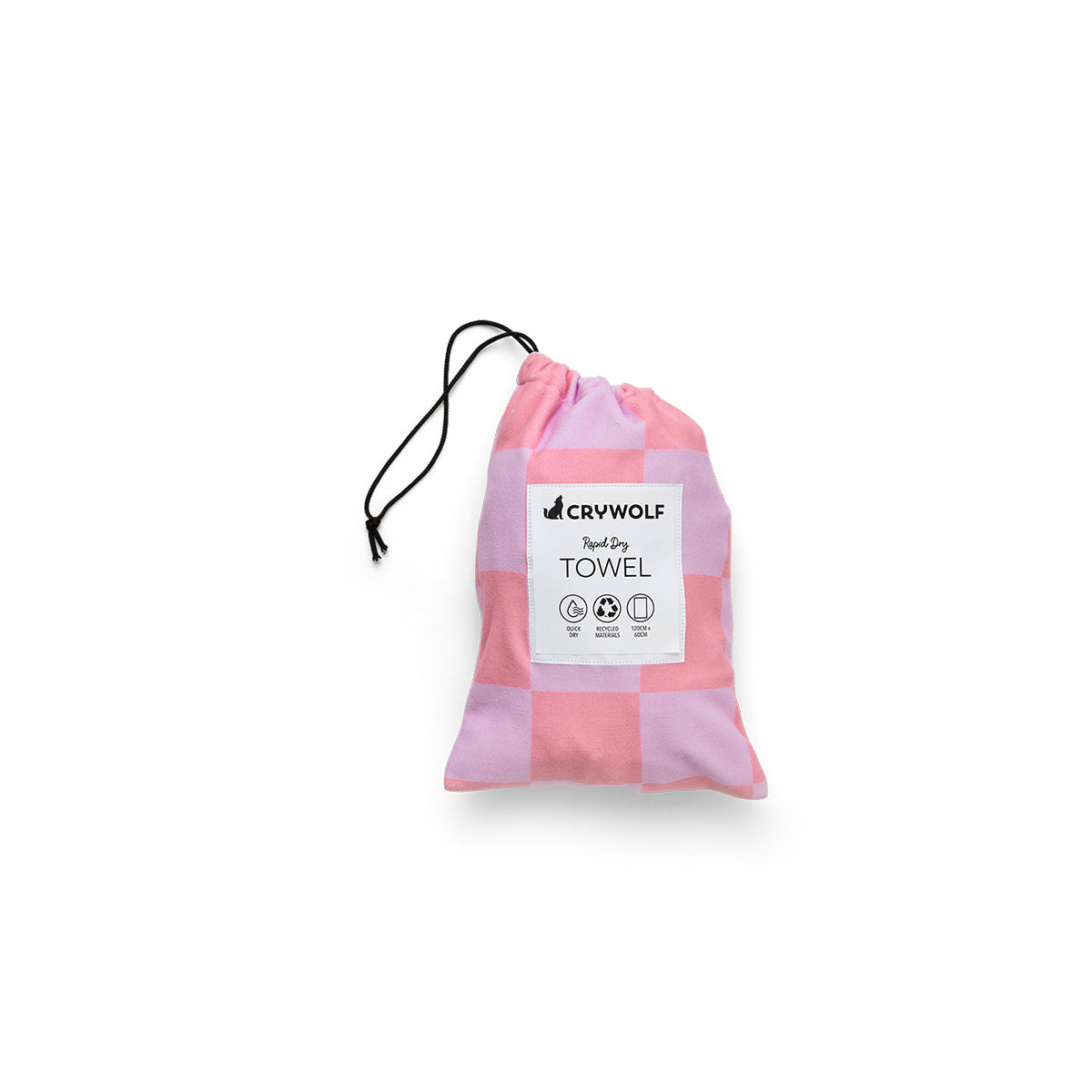 Crywolf RAPID DRY TOWEL Flamingo Check in Single