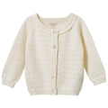 Nature Baby - Piper Cardigan - Natural Pointelle (NBSS25)