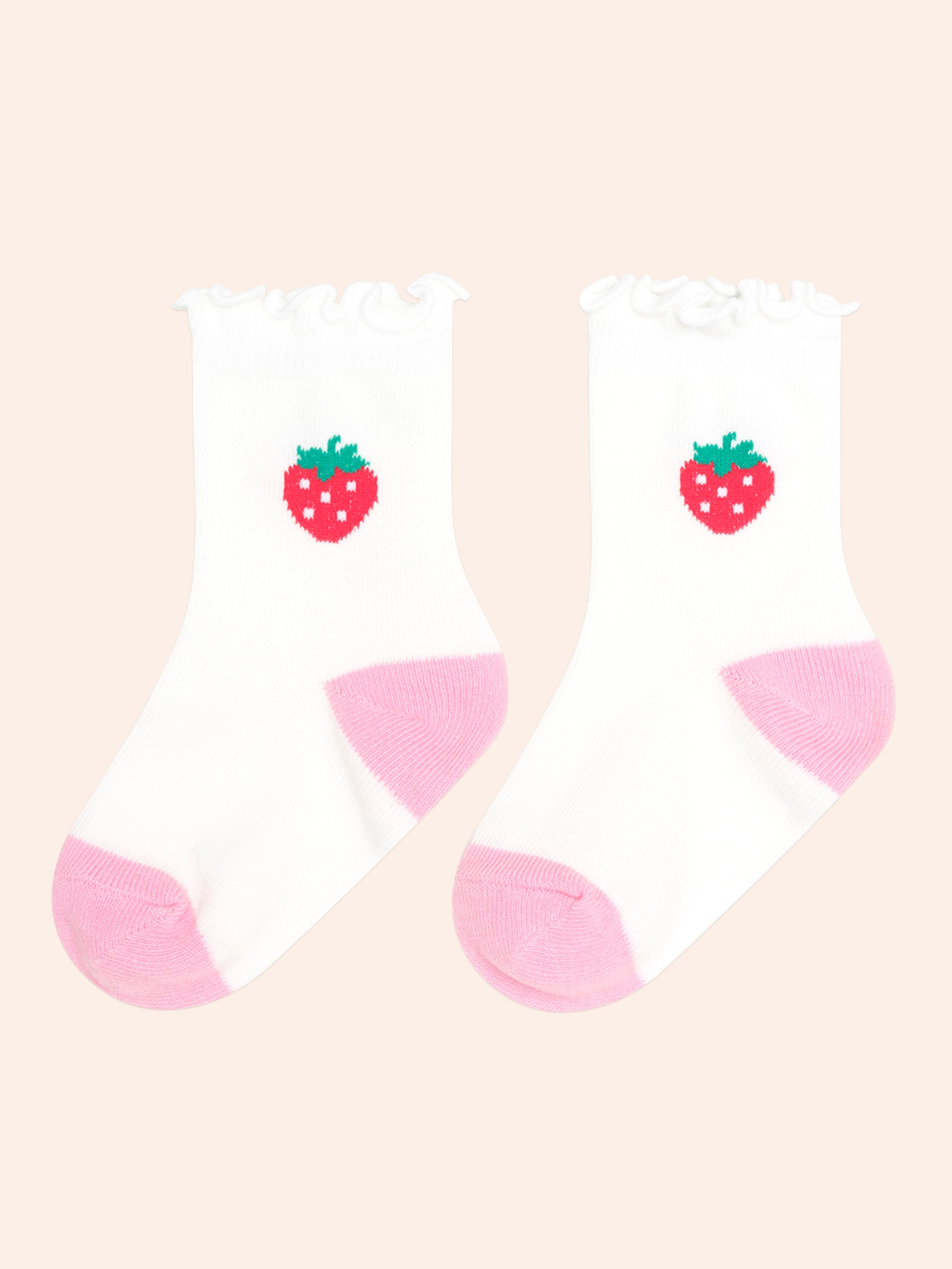 HUXBABY 3PK GIRLS FRILL SOCKS in MULTI