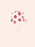 HUXBABY STRAWBERRY BUCKET HAT in MULTI STRAWBERRY