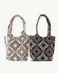 Sassy Duck Sassy Duck  Aztec Tote White