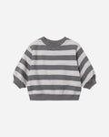 Quincy Mae Oversized Crew Sweatshirt Midnight Stripe in MIDNIGHT