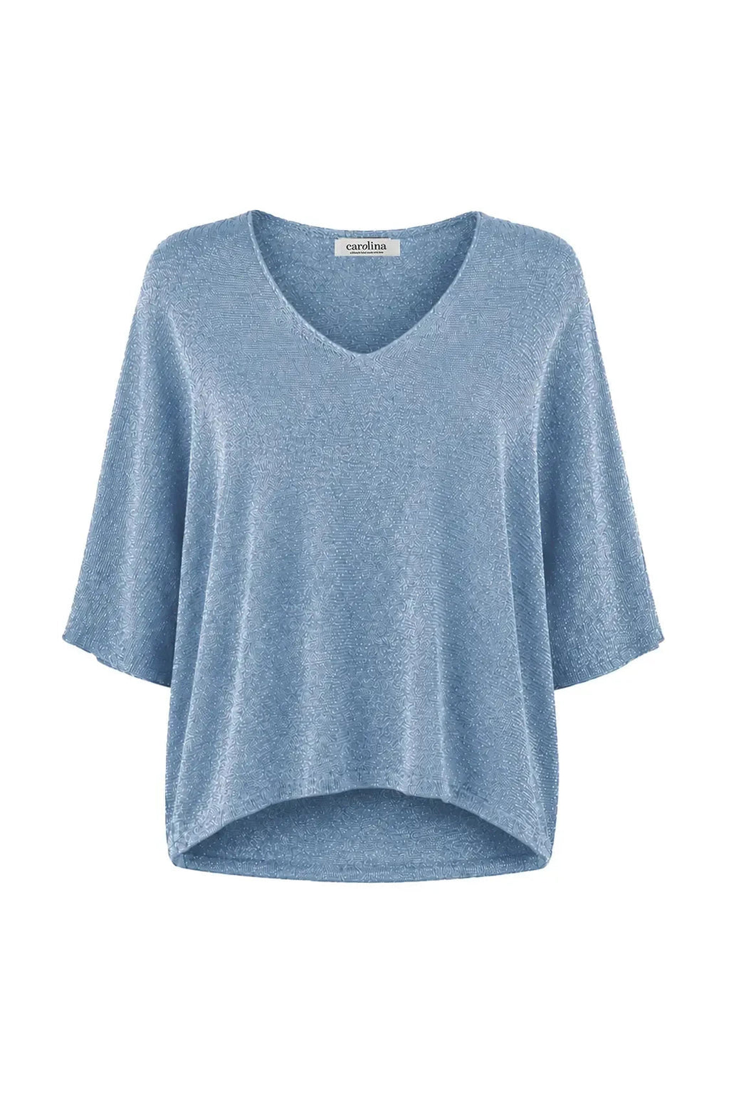 Carolina Dawn Knitted Top Blue in Default Title