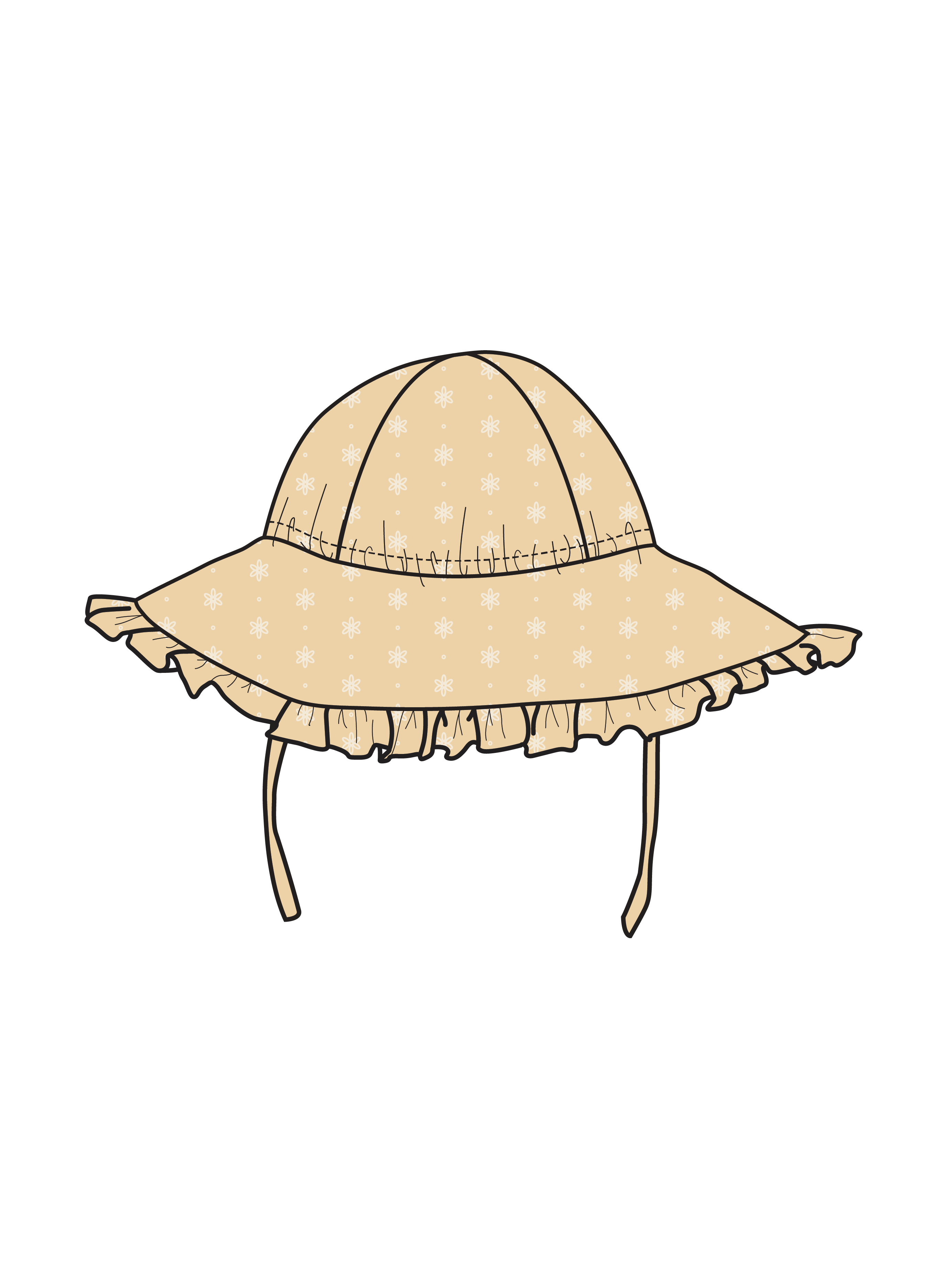 Nature Baby ANNABELLE SUNHAT in Buttercup