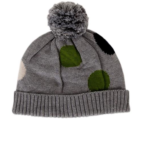 Acorn - Spots Merino Beanie Grey