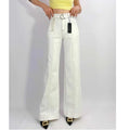 Country Denim - Stretchy Wide Leg Denim w/belt- White
