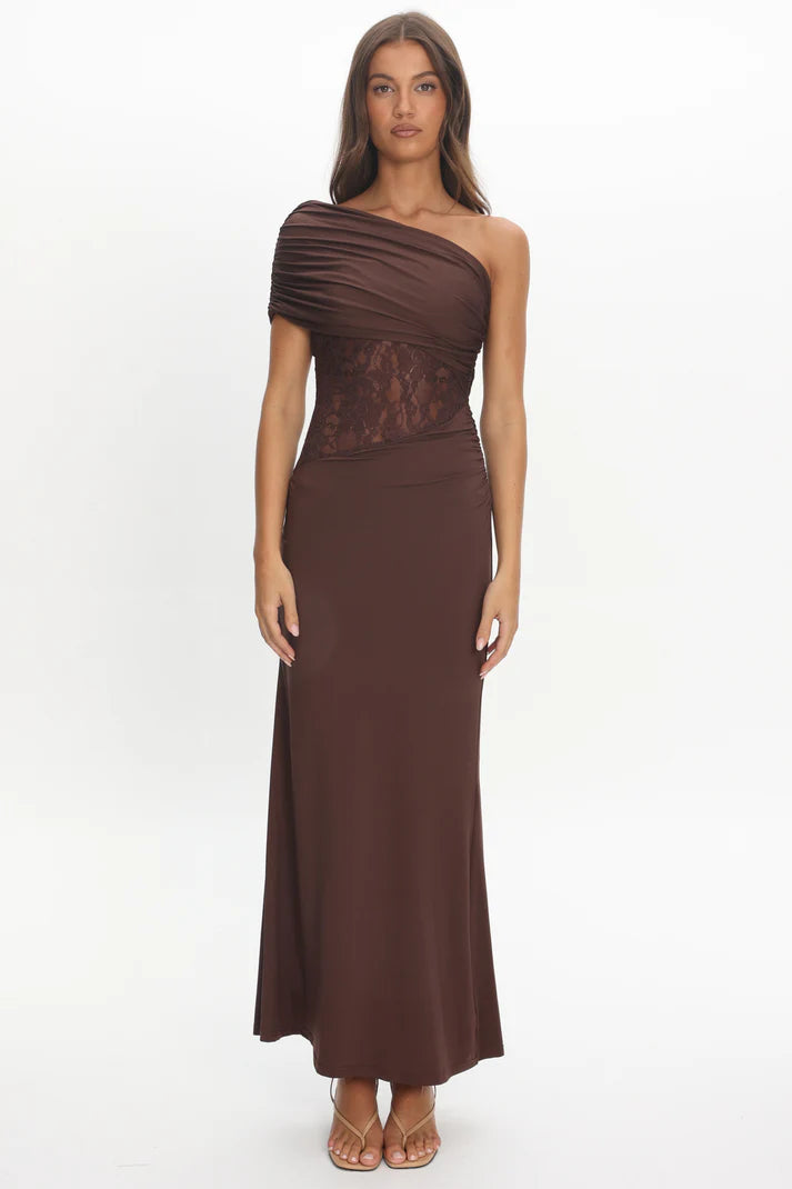 Here Comes The Sun - Midi Lace Insert Dress