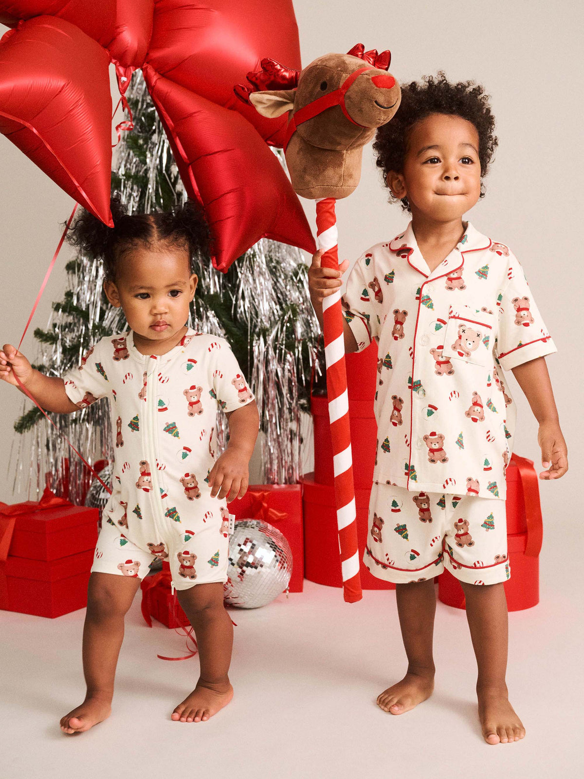 HUXBABY FESTIVE HUX PJ SET in EGGNOG