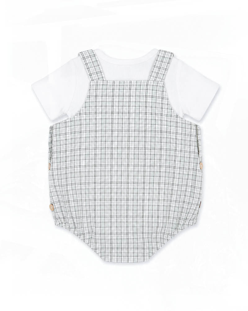 Fox & Finch TAYLOR CHECK BODYSUIT & TEE SET in Single