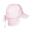 Acorn Kids Pink Sprinkle Soft Jersey Flap Cap in Pink and Cream