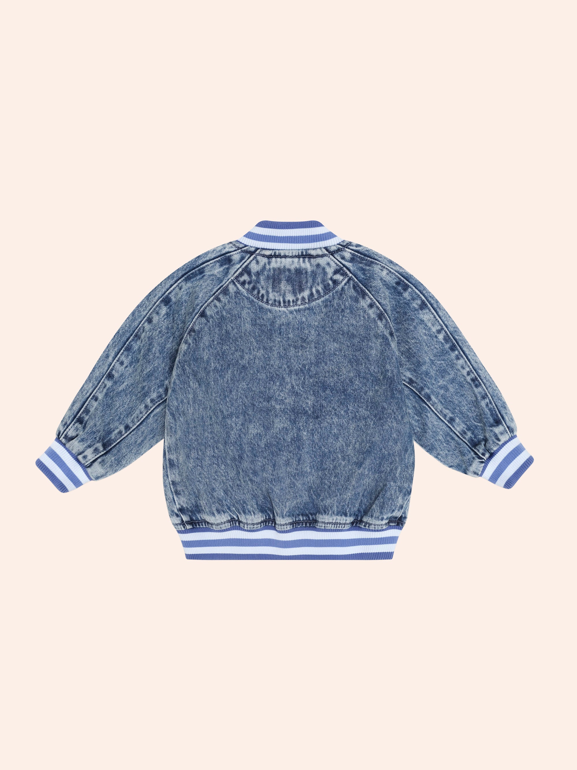 HUXBABY DREAMY DENIM BOMBER JACKET in DENIM