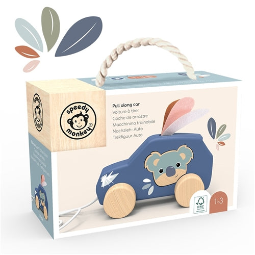 Speedy Monkey - Pull Along Car