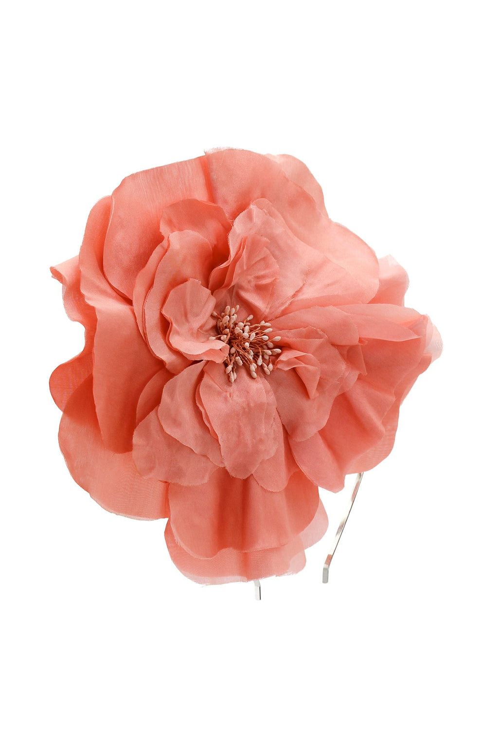Morgan & Taylor Cindy Fascinator in Coral Pink in coral pink