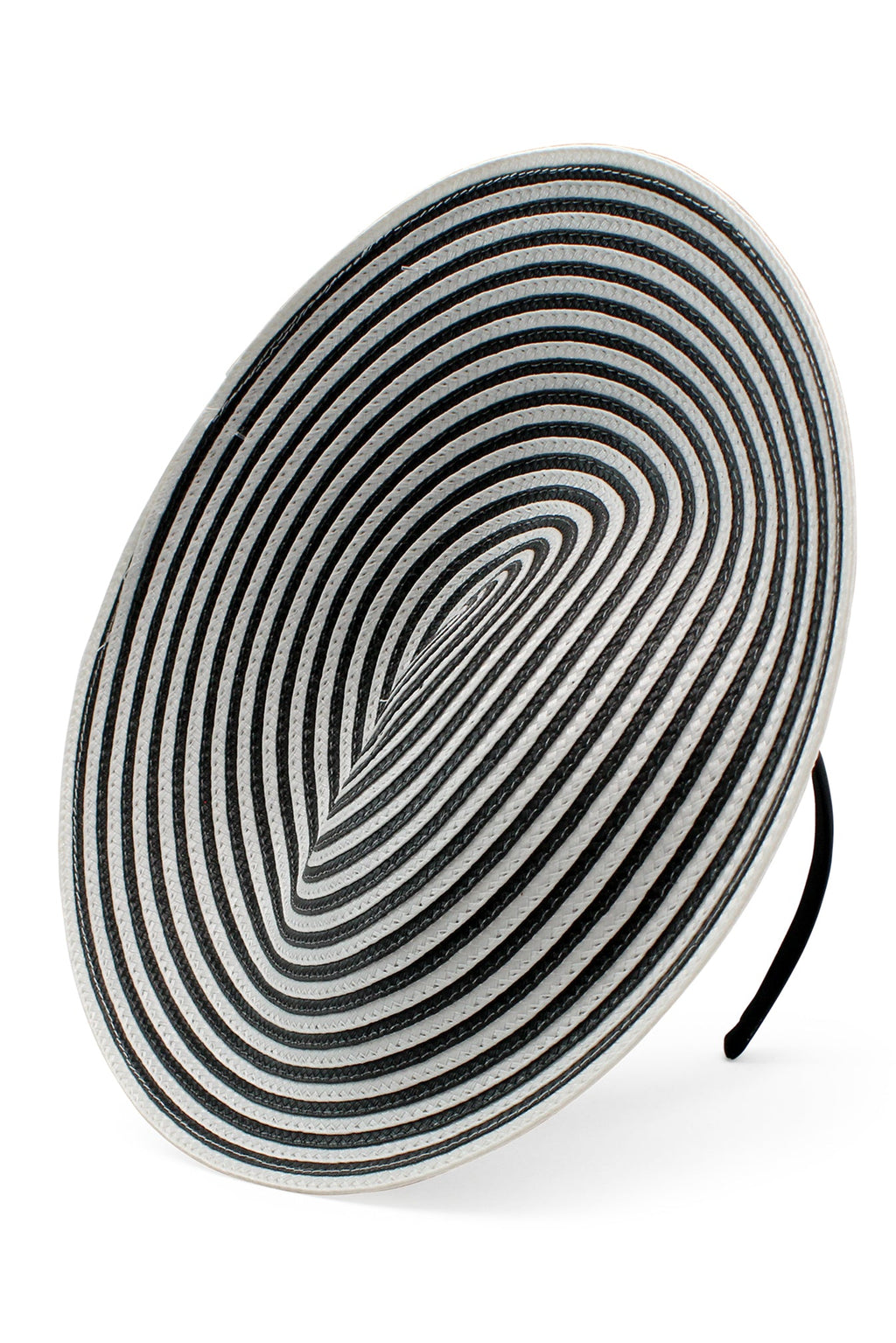 Morgan & Taylor Erika Fascinator in Black and White in black