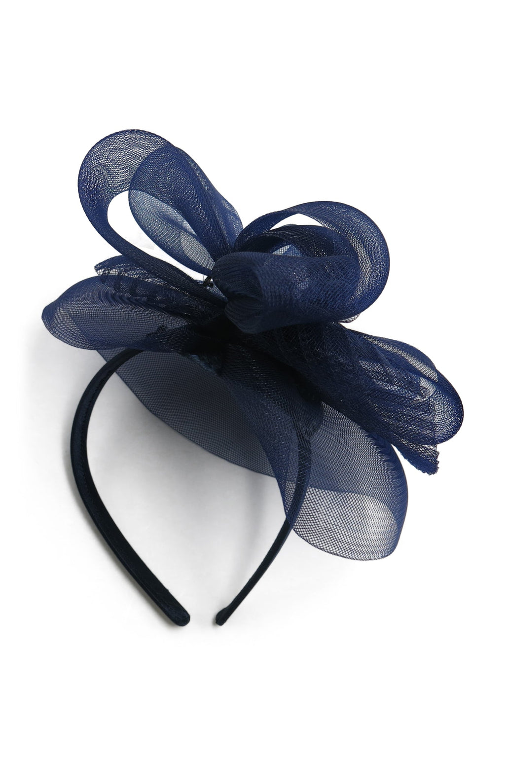 Morgan & Taylor Simone Fascinator in Navy in navy blue