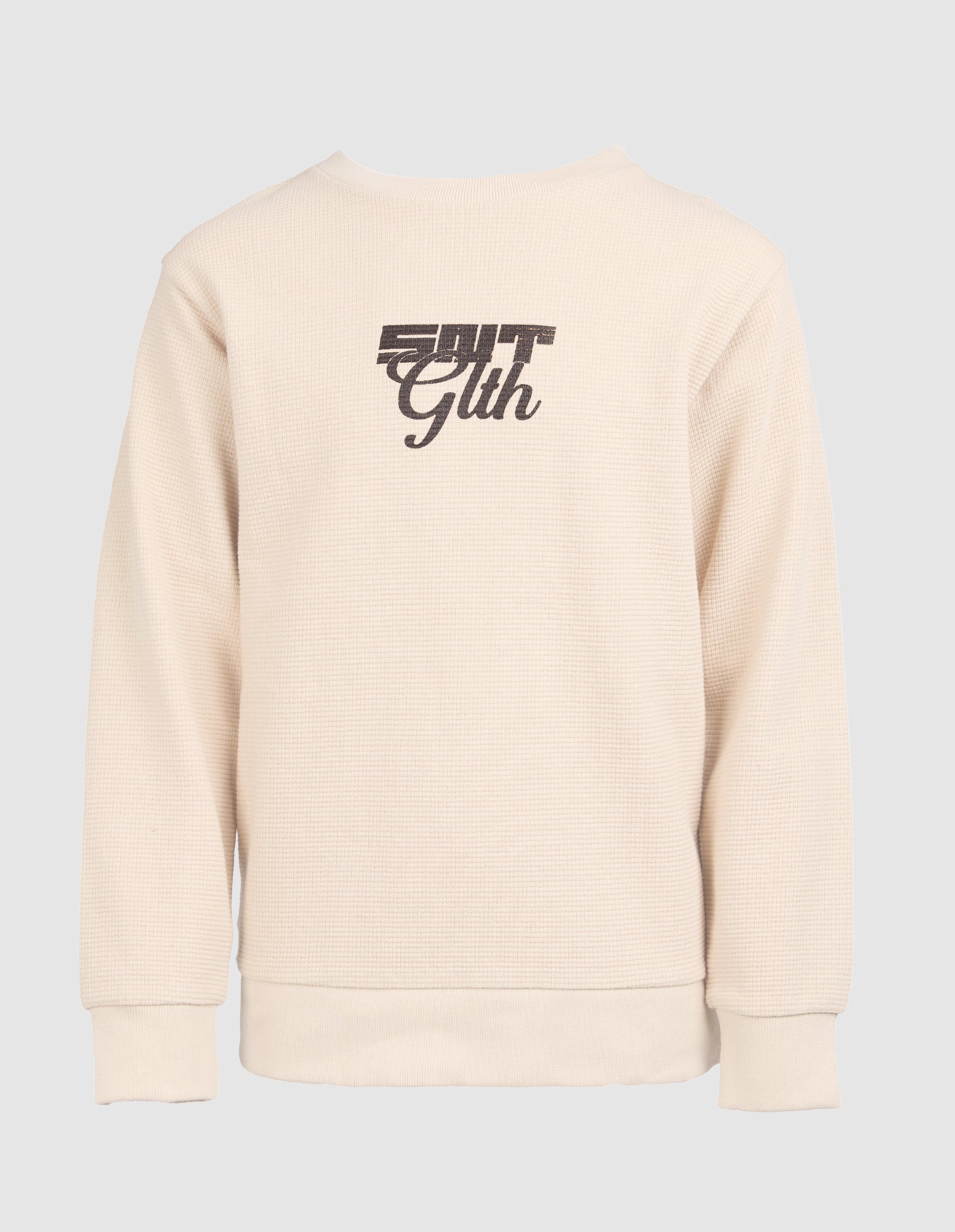 St Goliath Boys 90s Waffle Crew (Size 8-16) **Cancelled Style** in OAT