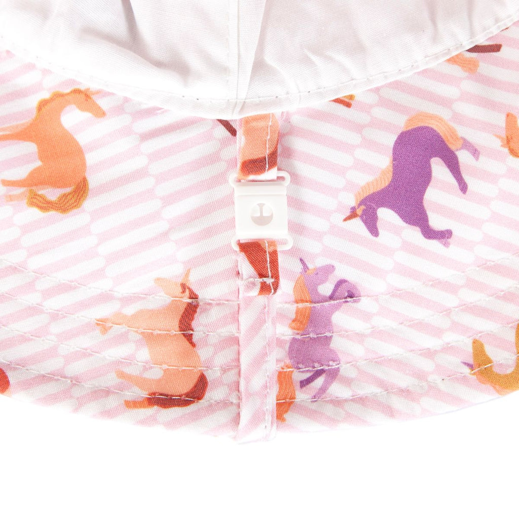 Acorn Kids Lilac Unicorn Wide Brim Sunhat in Lilac and Multi