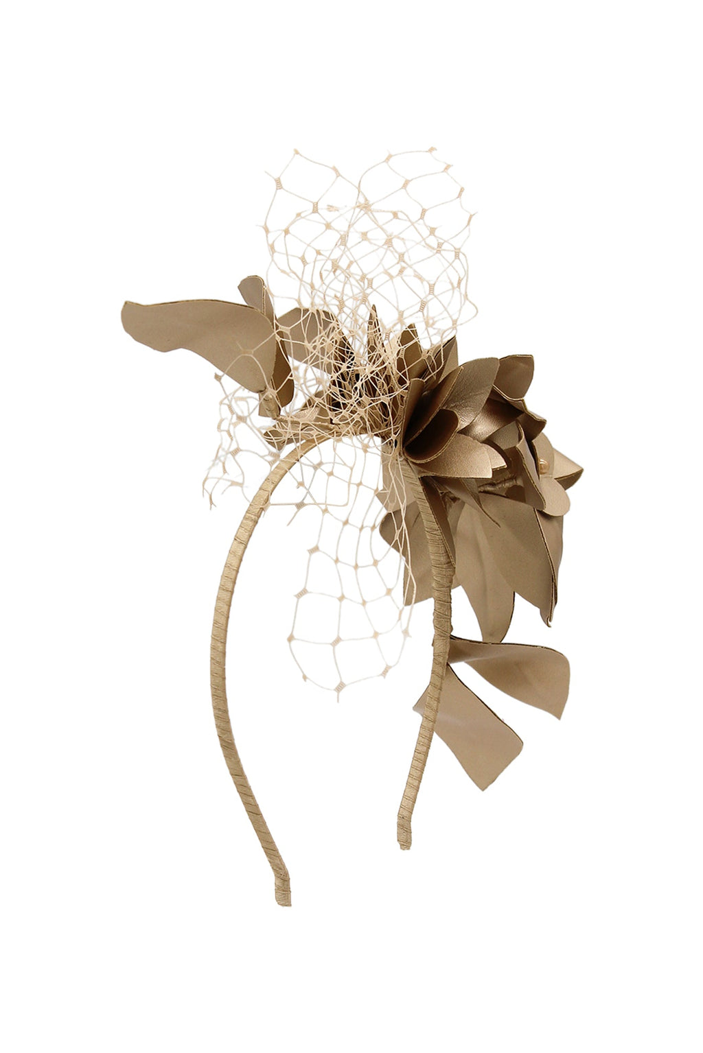 Morgan & Taylor Dulcie Fascinator in Gold in gold