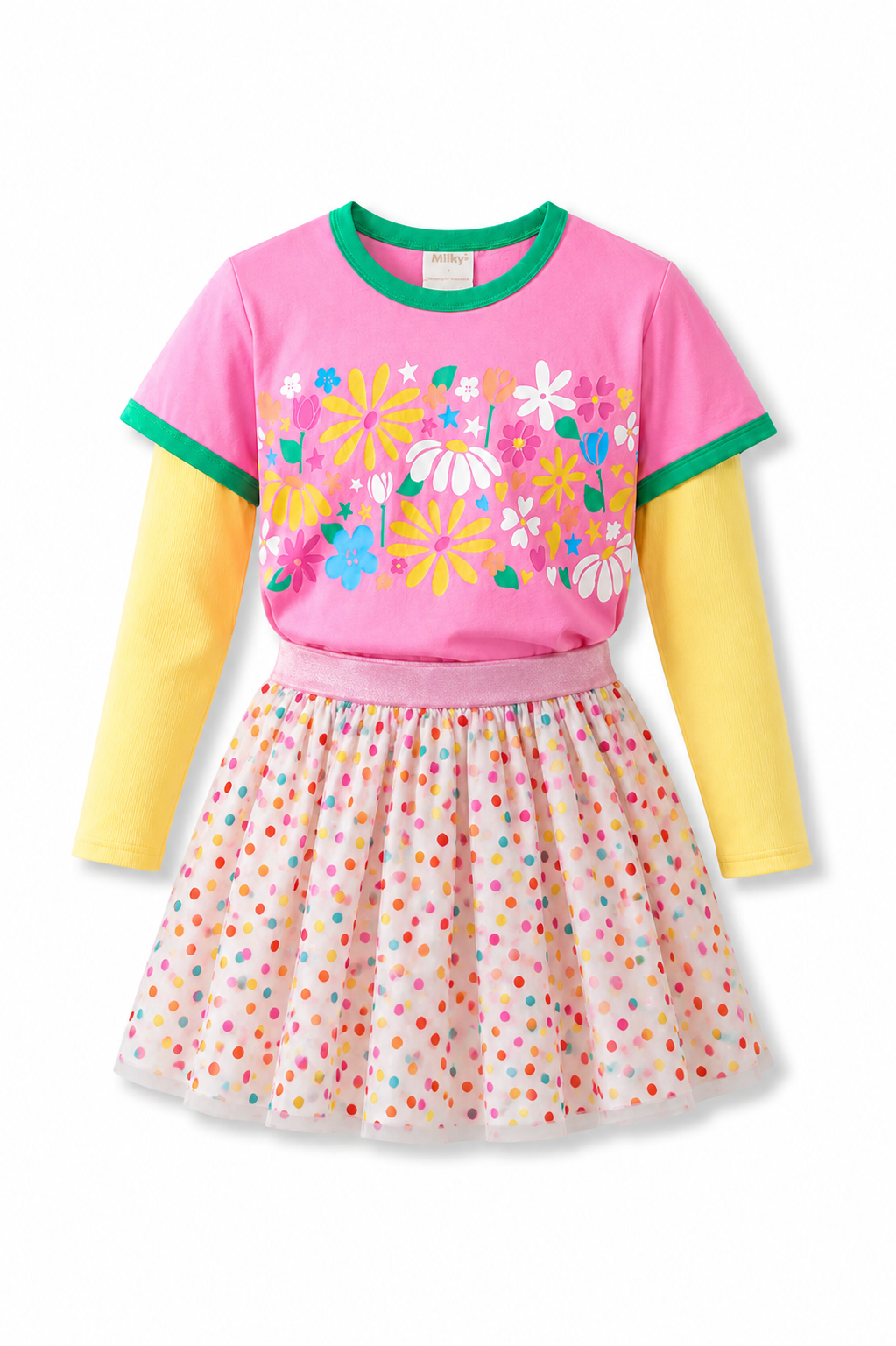 Milky Clothing Groovy Garden Tee in Pink