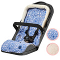 OIOI - Reversible Pram Liner - Moroccan Tile/Faux Fur