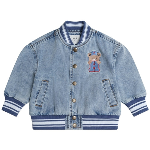 HUX - Dreamy Denim varsity Bomber (Jetsetter)