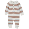 Bebe - Alvin Stripe Organic Knitted Romper (NB-1)