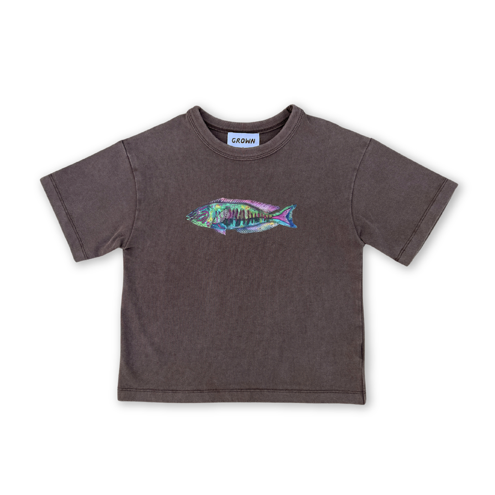 Grown Parrot Fish Tee - Dune in Single