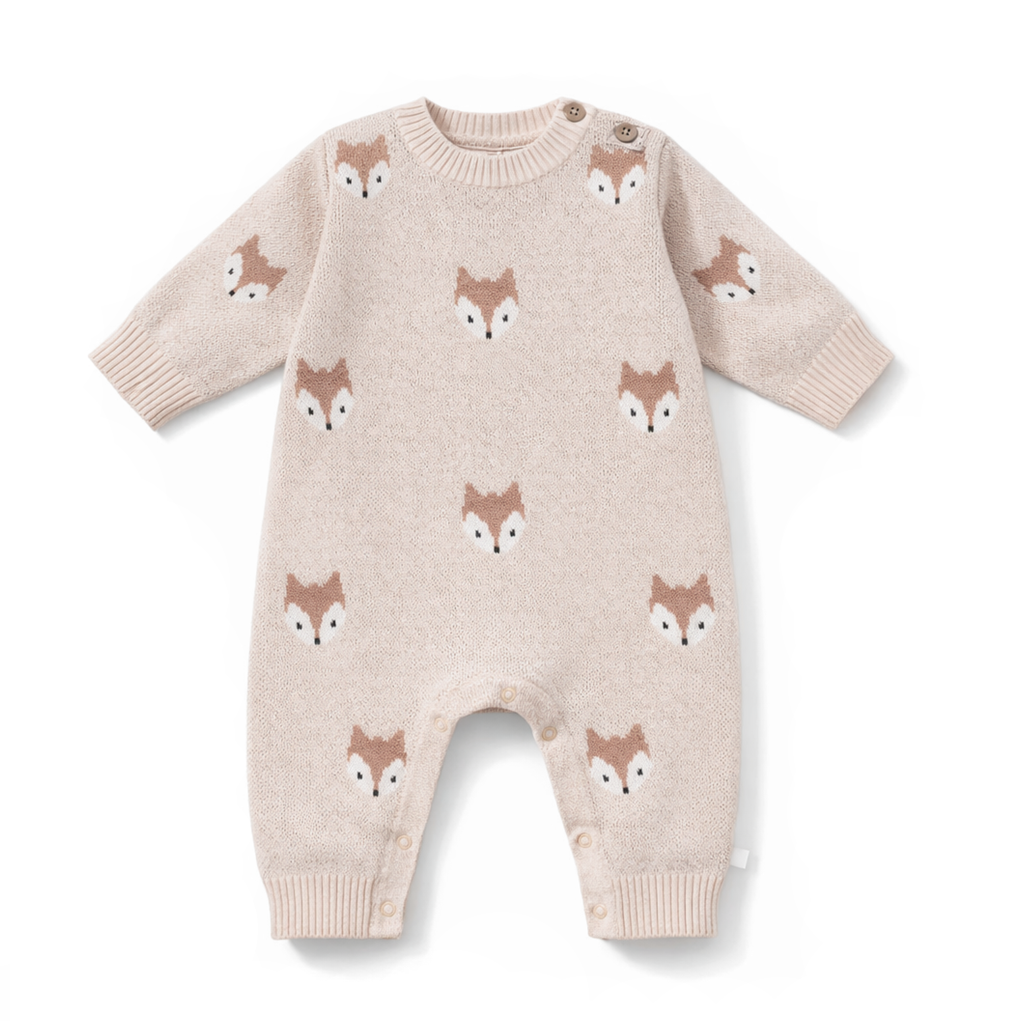 Aster & Oak Fox Knit Romper