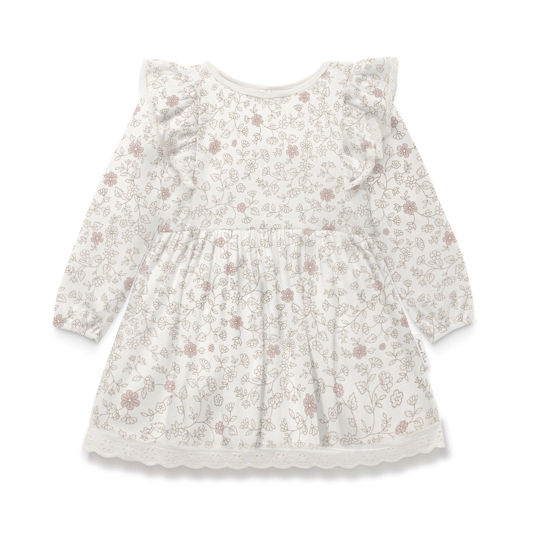 Aster & Oak Pippy Floral Ruffle Dress