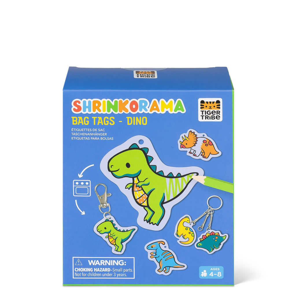 Tiger Tribe Shrinkorama - Bag Tags - Dino in Single