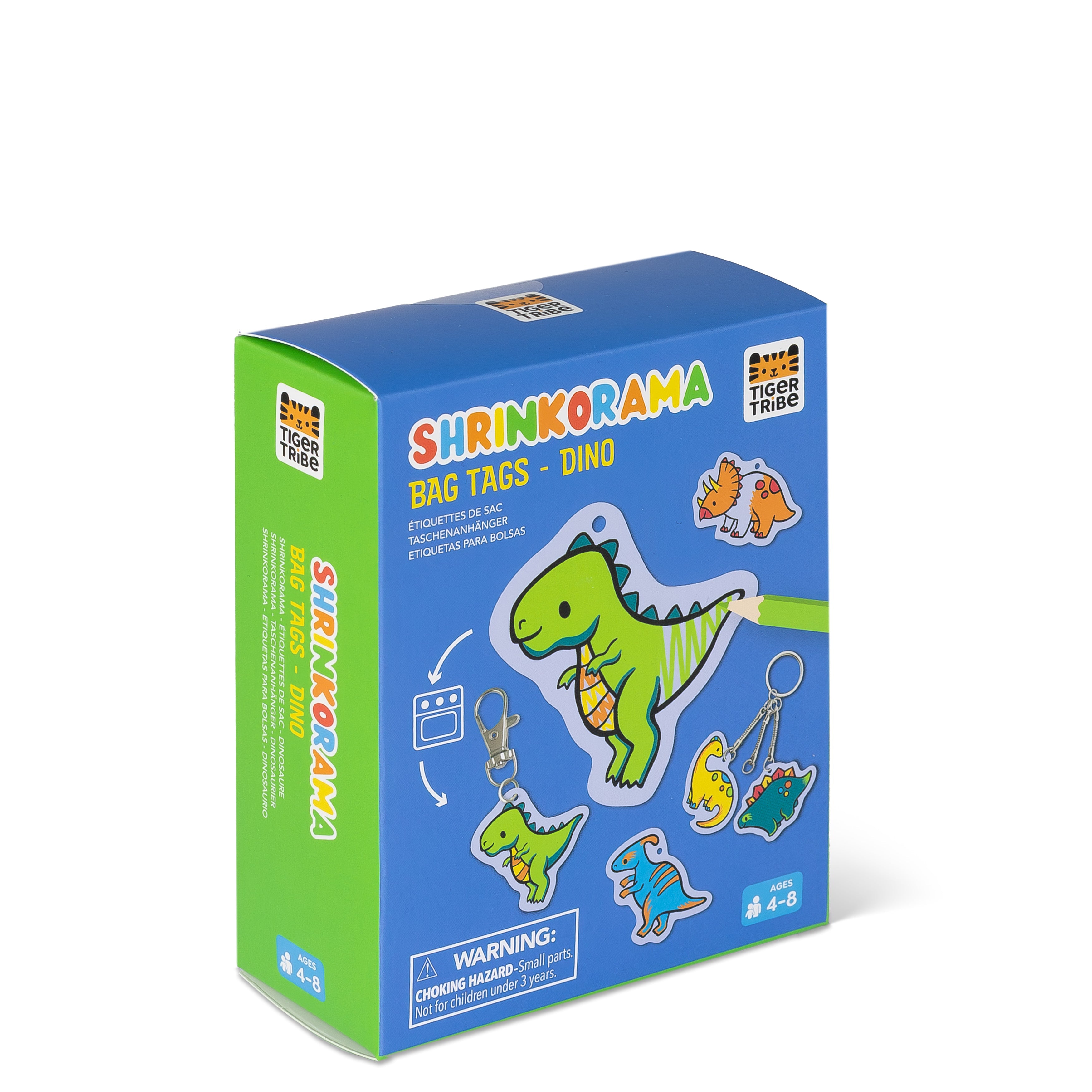 Tiger Tribe Shrinkorama - Bag Tags - Dino in Single