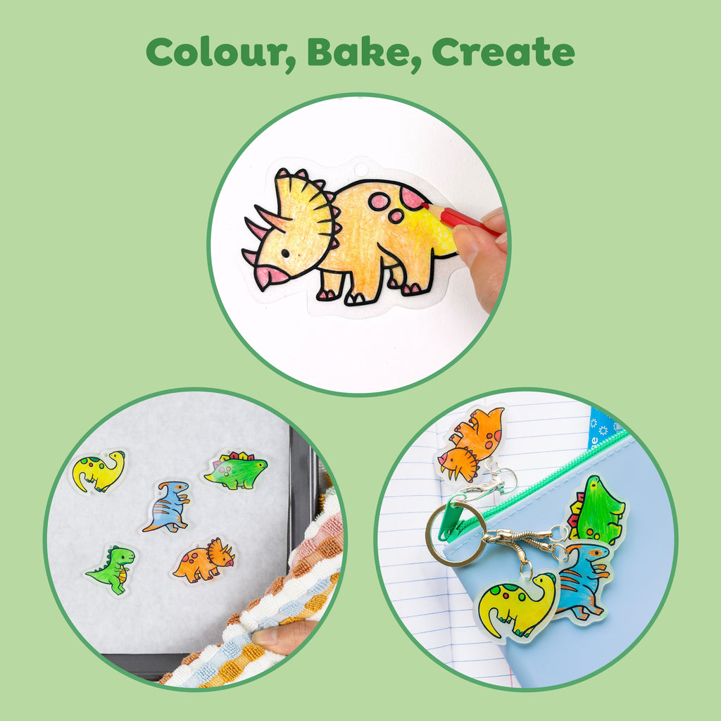 Tiger Tribe Shrinkorama - Bag Tags - Dino in Single