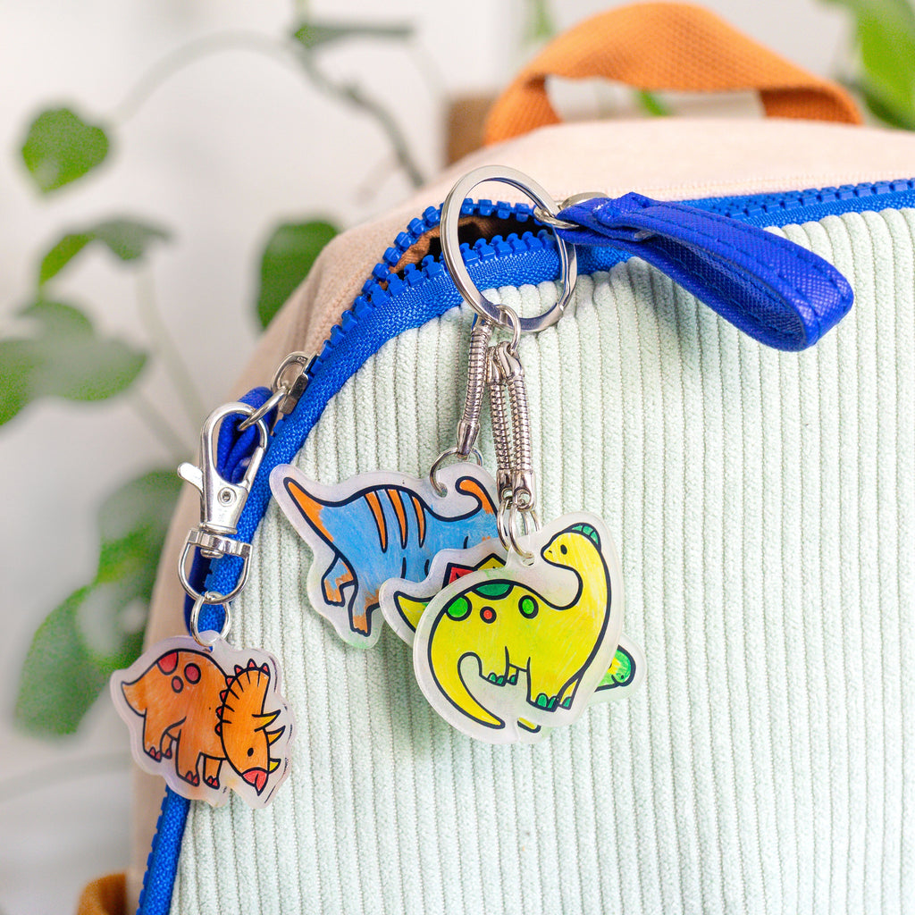 Tiger Tribe Shrinkorama - Bag Tags - Dino in Single