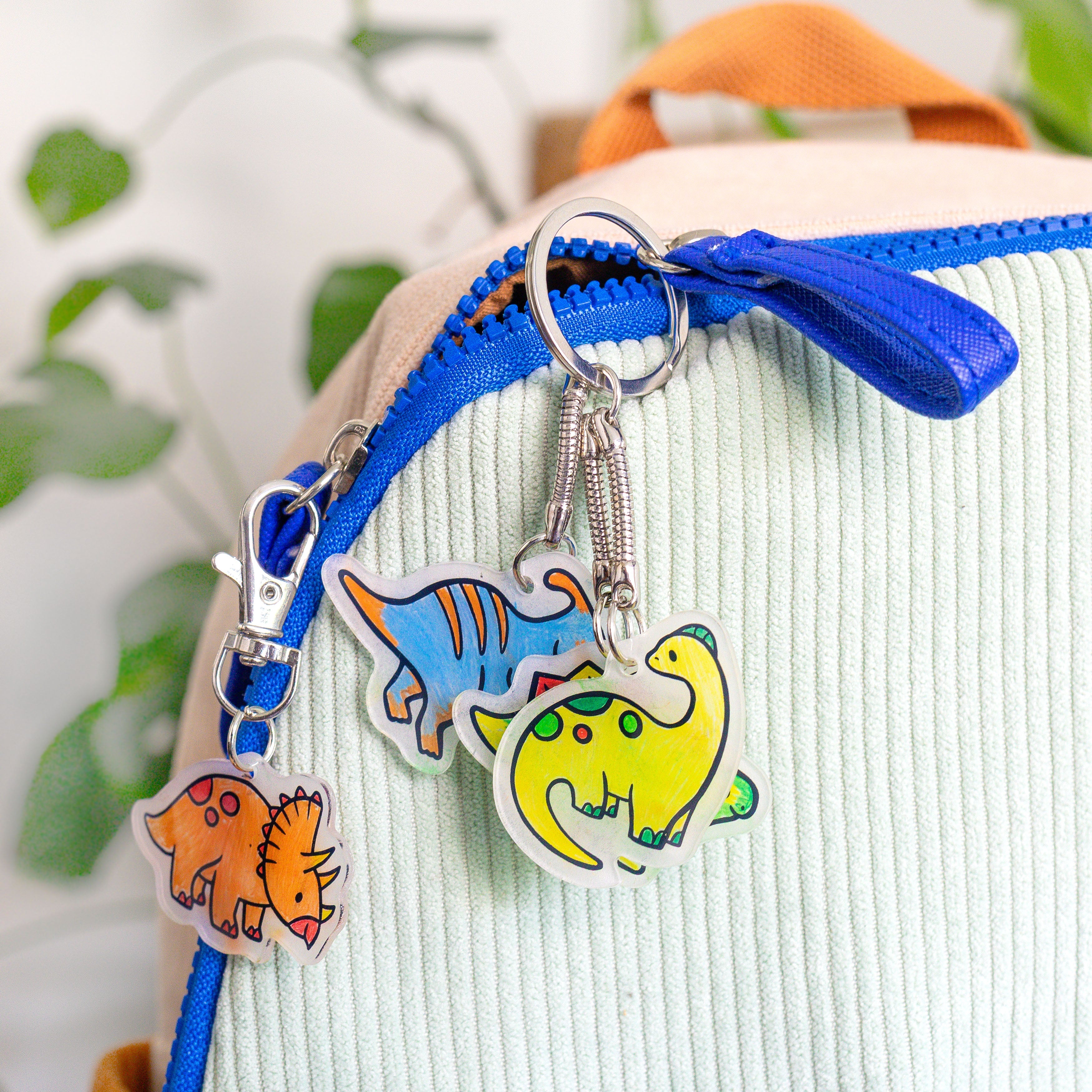 Tiger Tribe Shrinkorama - Bag Tags - Dino in Single