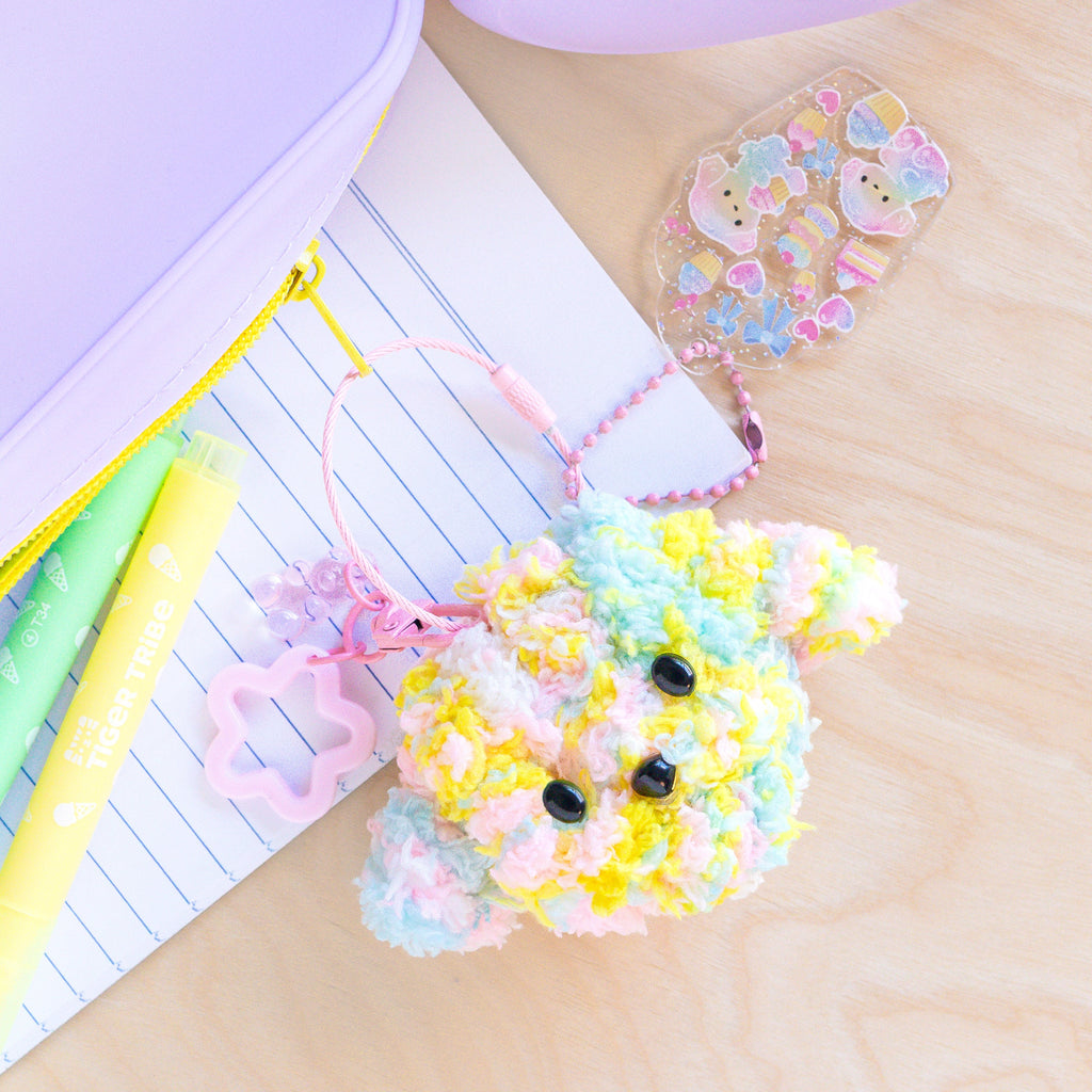 Tiger Tribe Bag Charm Kit - Fluffy Dog in Single