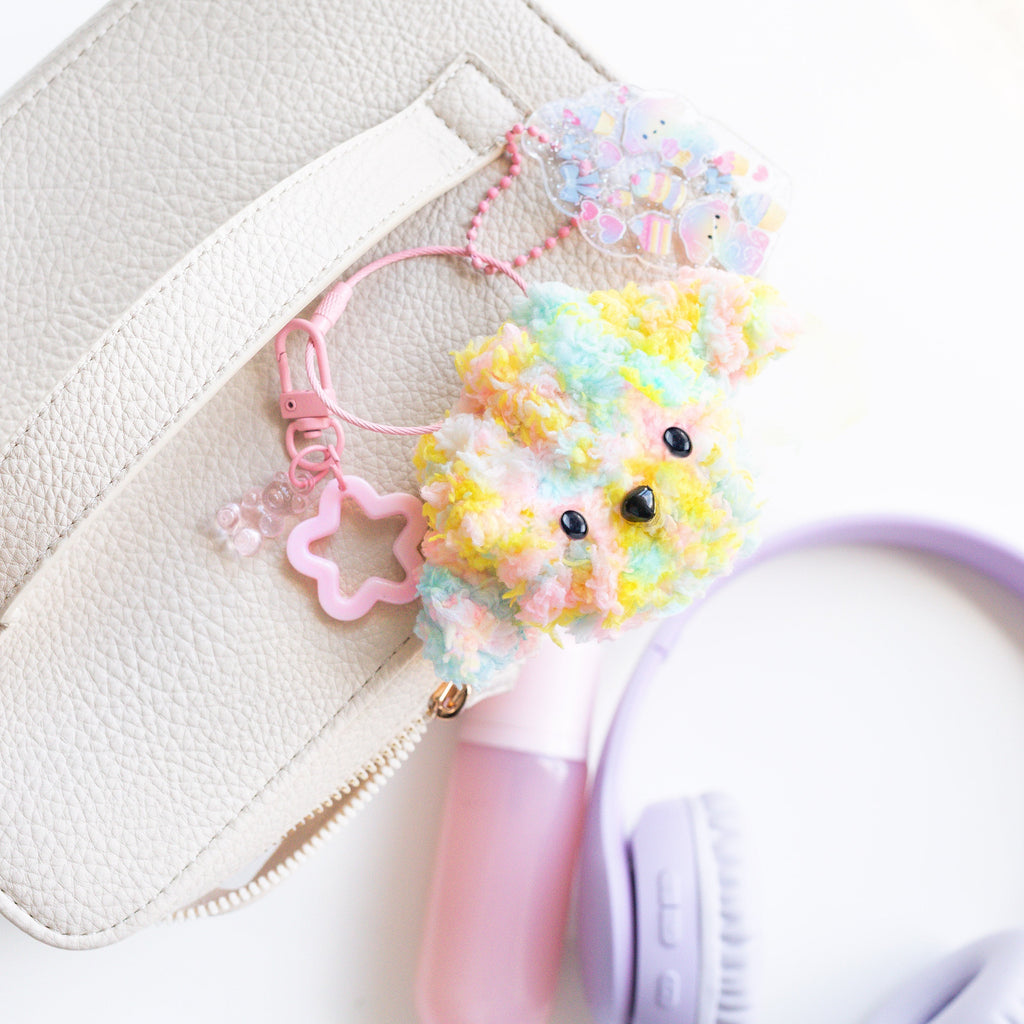 Tiger Tribe Bag Charm Kit - Fluffy Dog in Single
